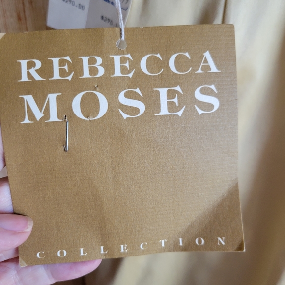 Vintage 80s Rebecca Moses pleated Front, cuffed trouser pants.Gold sheen, sz 14 - Picture 4 of 7